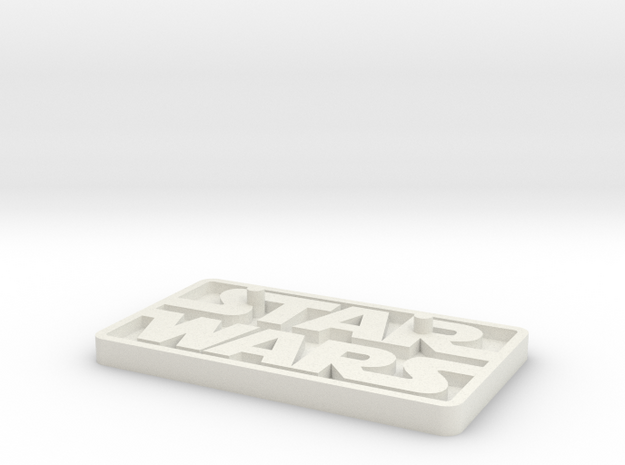 Star Wars Black Series 6" figure base (larger peg) in White Natural Versatile Plastic
