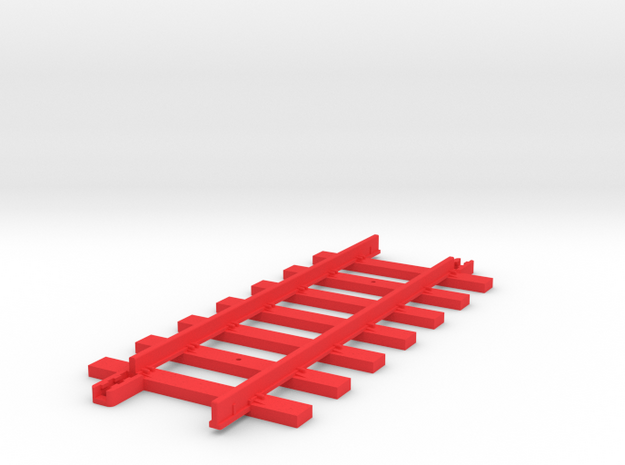 Triang Big Big Train Track 7 Sleepers in Red Processed Versatile Plastic