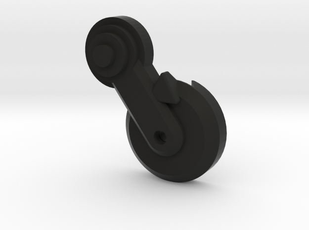 Thumbpin: Round base, Right-side - Tavor Safety in Black Natural Versatile Plastic