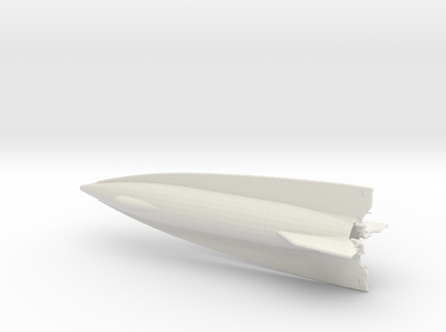 1:285 A-9 Rocket in White Natural Versatile Plastic