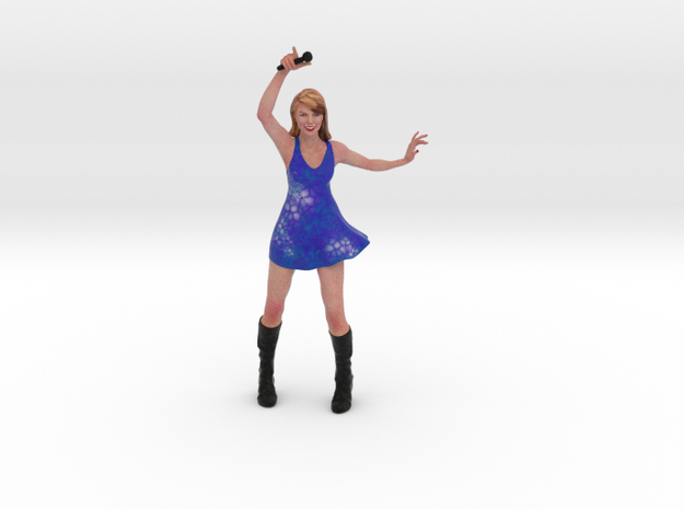 Taylor Swift 3D Model ready for 3d print in Full Color Sandstone