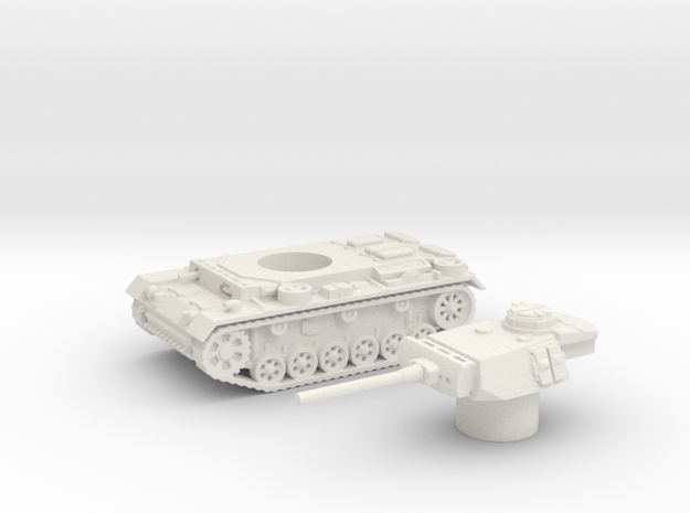 Panzer III L (Germany) 1/87 in White Natural Versatile Plastic