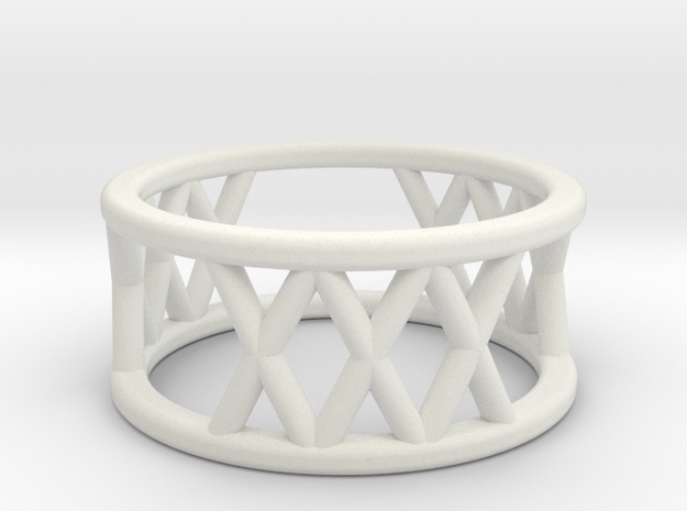 XXX Ring Size-4 in White Natural Versatile Plastic