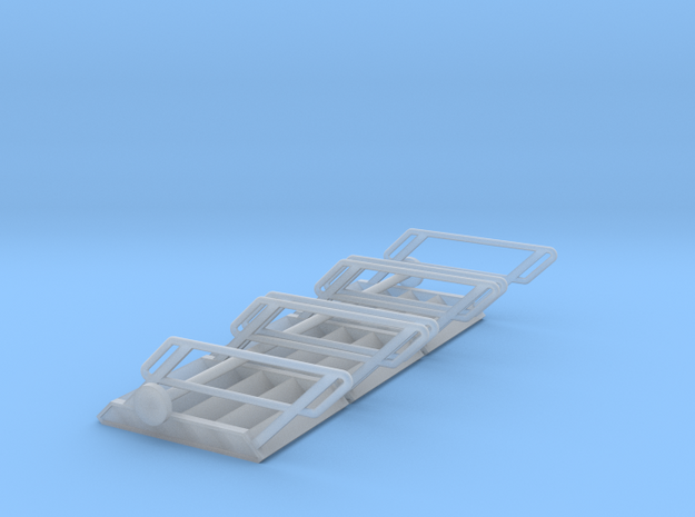 1:72 3x Stairs 5 in Tan Fine Detail Plastic