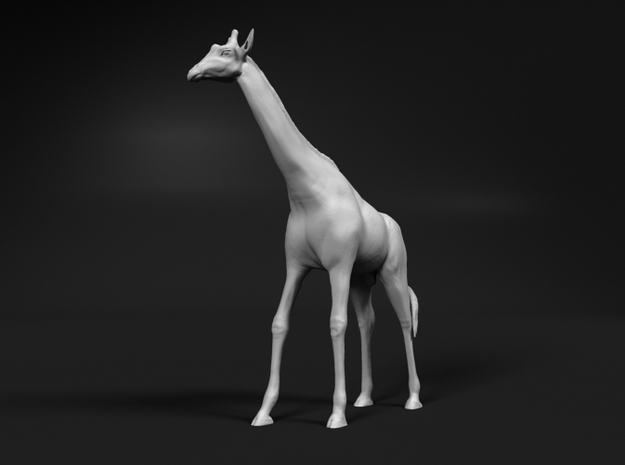 Giraffe 1:16 Standing Male in White Natural Versatile Plastic