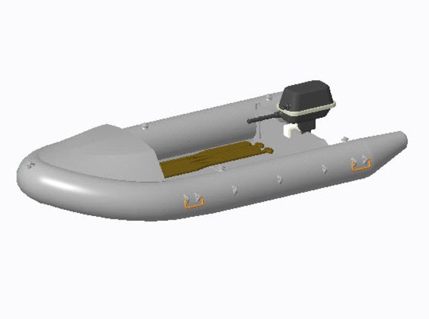 Schlauchboot Typ-B in 1:40 in Tan Fine Detail Plastic