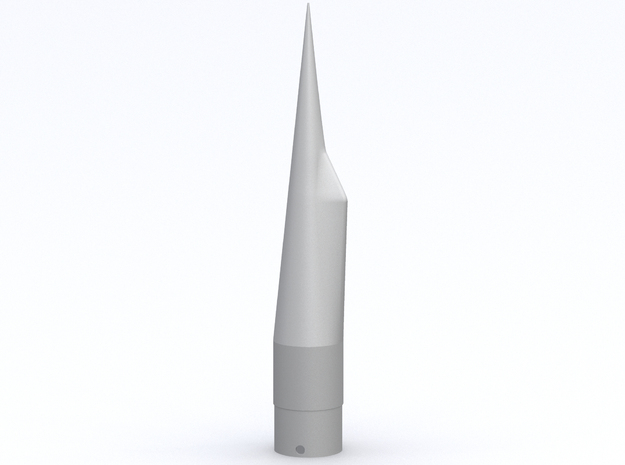 Classic estes-style 'falcon' cone PNC-50SP replace in White Processed Versatile Plastic