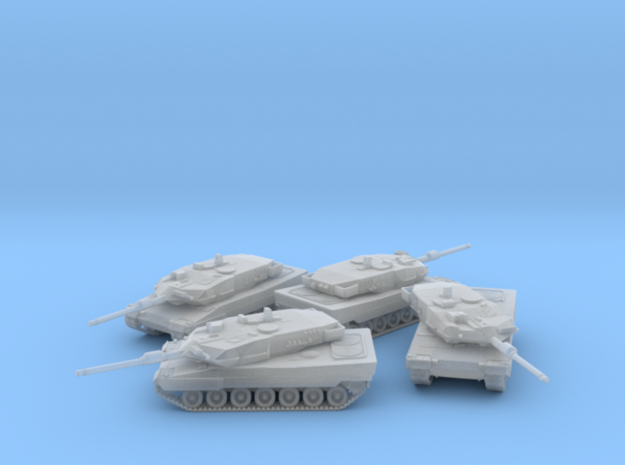 Leopard 2a7 Platoon 1:200 in Tan Fine Detail Plastic