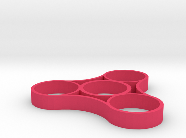 Fidget Spinner "Classic" in Pink Processed Versatile Plastic