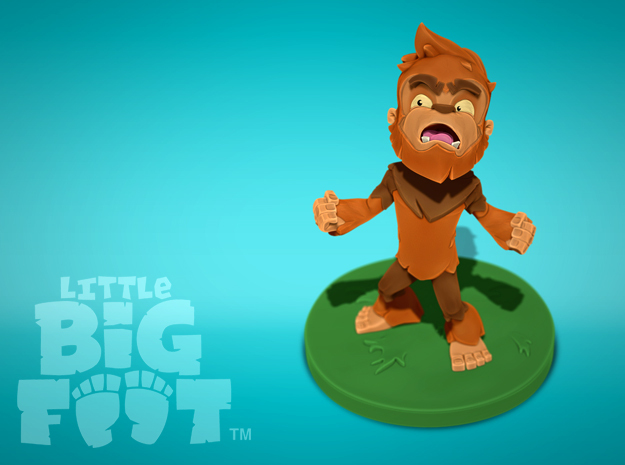 Little Bigfoot Yell Small in Full Color Sandstone
