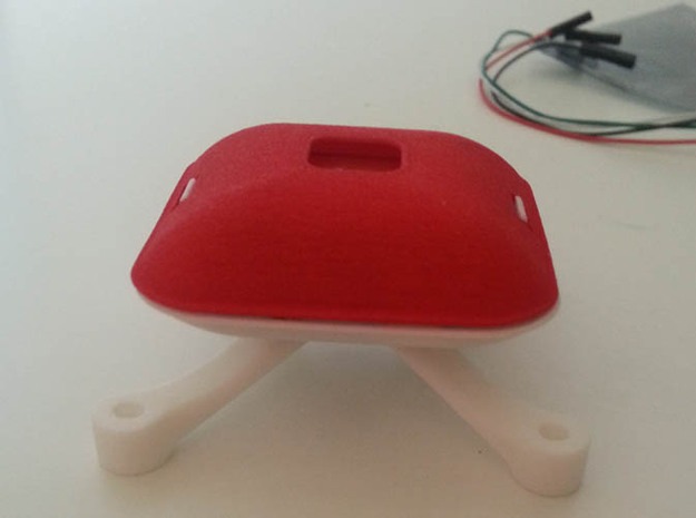 GPS Holder LID (U Blox M6) v1.5 in Red Processed Versatile Plastic