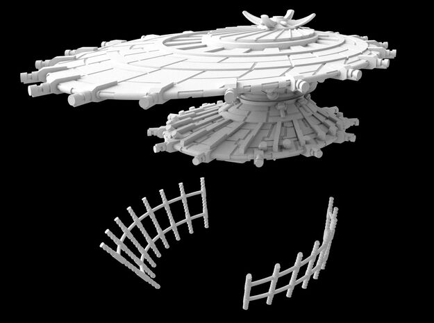 (Armada) Hapan Battle Dragon "3 Parts" in White Natural Versatile Plastic