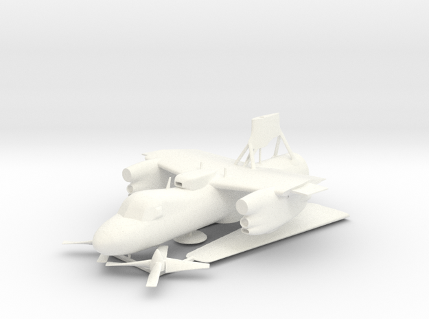 E-2C Hawkeye V13 3D Print Set 1 in White Processed Versatile Plastic