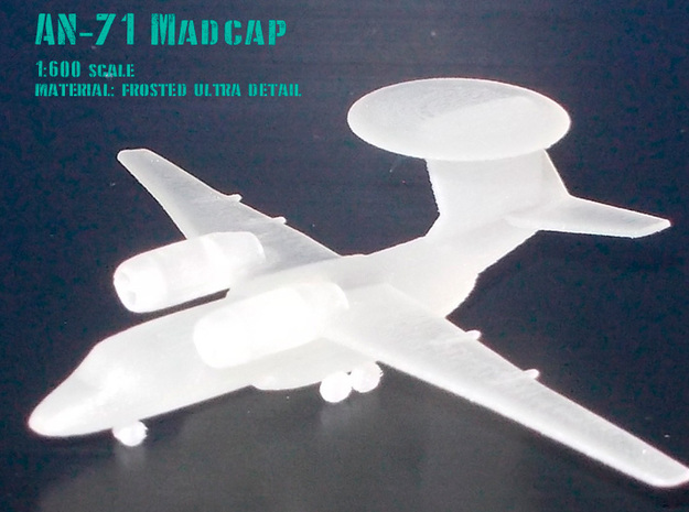Antonov An-71 Madcap in Gray PA12: 1:400