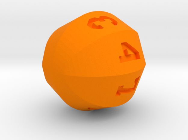 Basketball D8 in Orange Processed Versatile Plastic