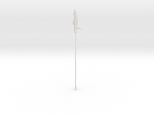 "BotW" Lizal Spear in White Natural Versatile Plastic: 1:12