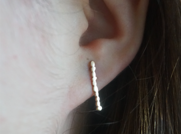 Peble Xs Pair in 14k Rose Gold Plated Brass