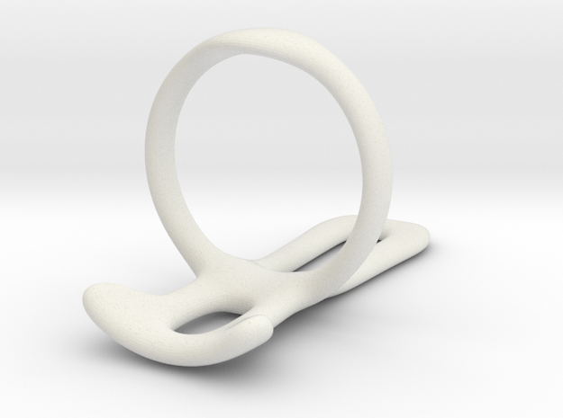 Trigger ring splint US ring size 12 in White Natural Versatile Plastic
