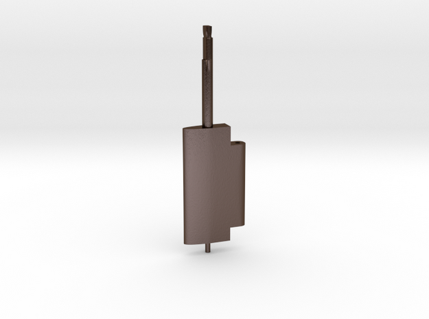 Flap Rudder (Main Blade) V03 1/100 in Polished Bronze Steel