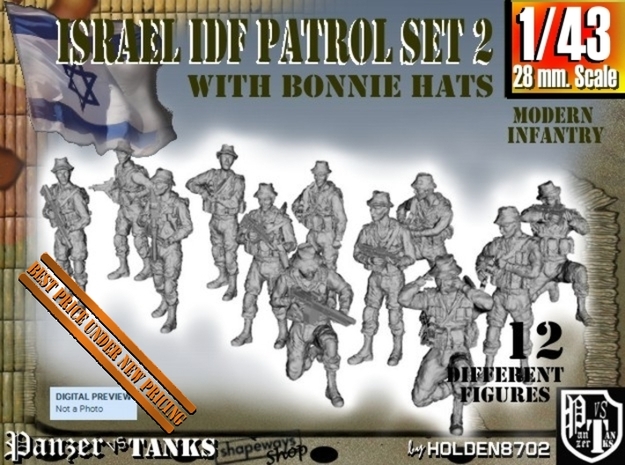 1-43 IDF BONNIE PATROL SET 2 in Smooth Fine Detail Plastic