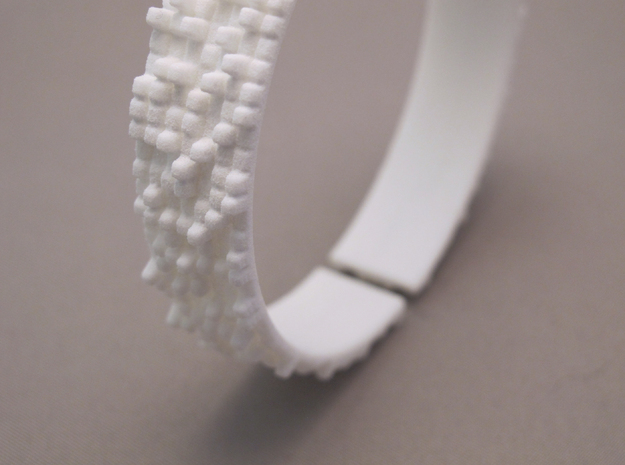 Uptown - bangle in White Natural Versatile Plastic