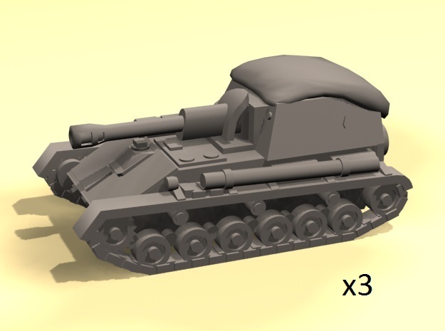 1/160 SU-76M spg in Smooth Fine Detail Plastic