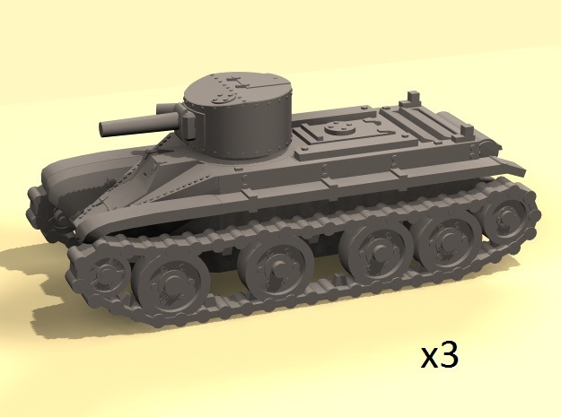 1/160 scale BT-2 tanks in Tan Fine Detail Plastic