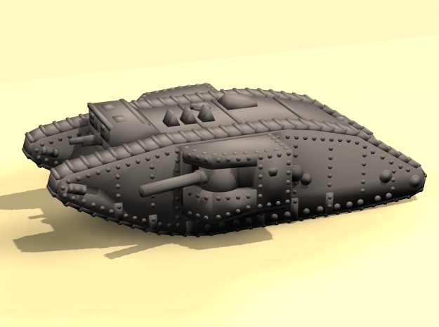 1/160 Mk.II Male tank in Tan Fine Detail Plastic