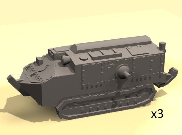 1/160 scale Schneider tank in Tan Fine Detail Plastic