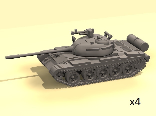1/220 scale T-55 tank in Tan Fine Detail Plastic