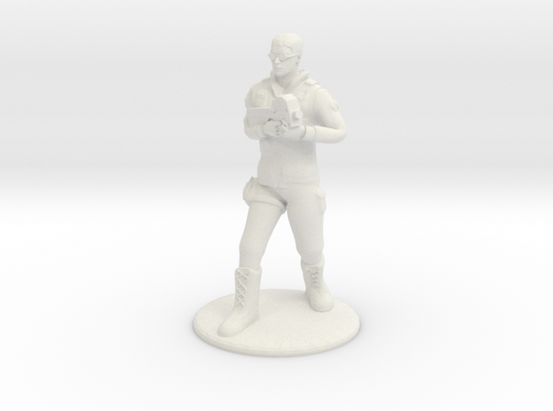 SG Male Soldier Walking 35mm new in White Natural Versatile Plastic
