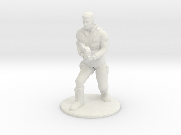 SG Male Soldier Creeping 35 mm new in White Natural Versatile Plastic
