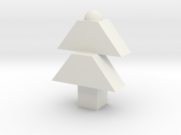 Christmas tree in White Natural Versatile Plastic: Medium