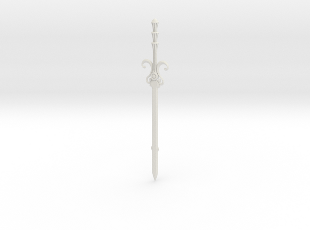 "BotW" Sword of the Six Sages in White Natural Versatile Plastic: 1:12