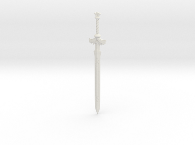 "BotW" Goddess Sword in White Natural Versatile Plastic: 1:12