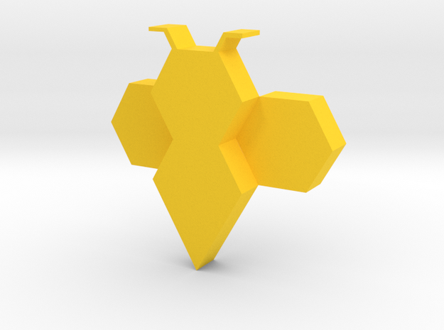 wall lamp in Yellow Processed Versatile Plastic: Medium