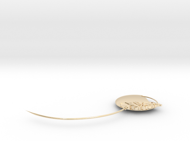 The Geminate Brooch - SMK in 14k Gold Plated Brass