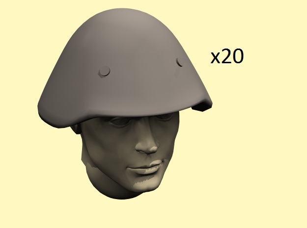 28mm M-56 DDR helmets in Tan Fine Detail Plastic