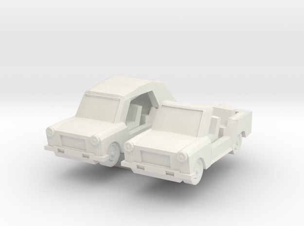 1/144 Trabant Kuebel in White Natural Versatile Plastic
