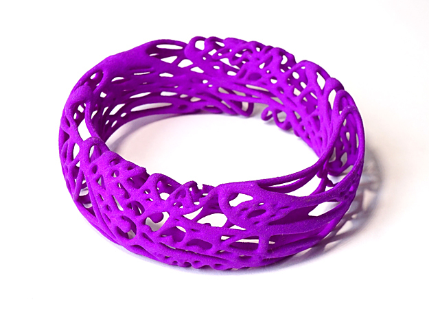 Peaceluvband in Purple Processed Versatile Plastic
