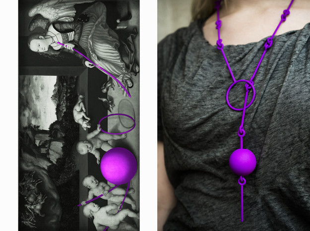 "Melancholy" necklace SMK contest in Purple Processed Versatile Plastic