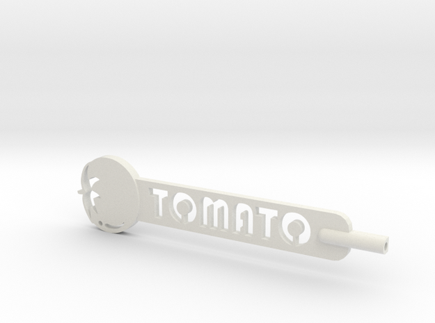 Tomato Plant Stake in White Natural Versatile Plastic