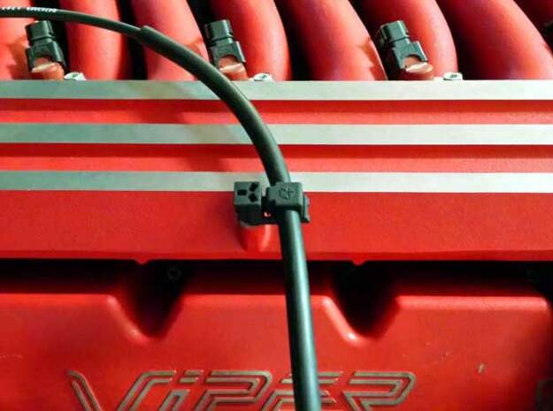 Dodge-Viper-GenII-GTS-Throttle-Cable-Clip-1.0 in Black Natural Versatile Plastic