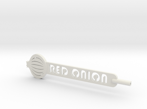 Red Onion Plant Stake in White Natural Versatile Plastic