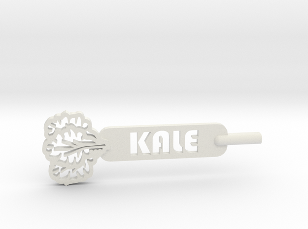 Kale Plant Stake in White Natural Versatile Plastic