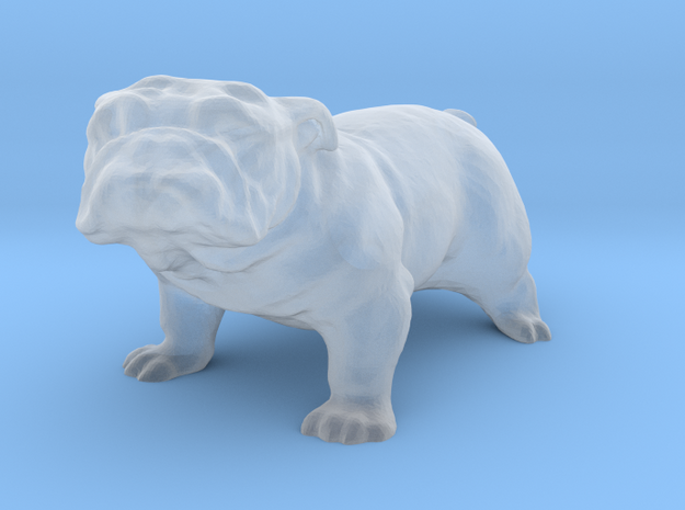 O Scale Bulldog in Tan Fine Detail Plastic