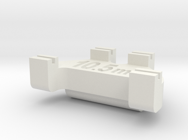 HOn3 Track Gauge - Code 55 in White Natural Versatile Plastic