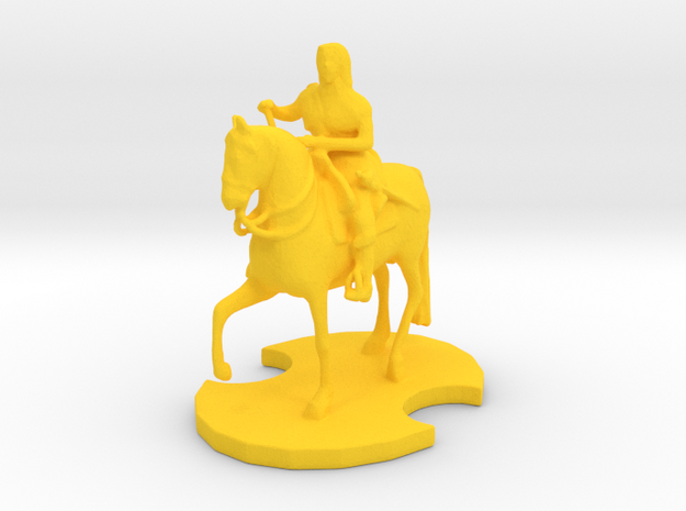 Medieval King (2) in Yellow Processed Versatile Plastic