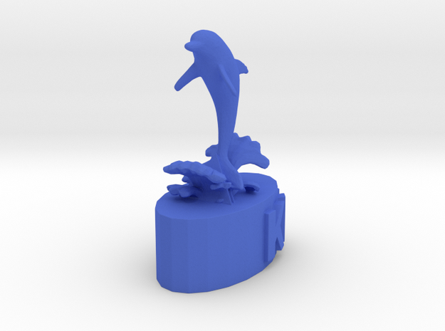 Dolphin Knight in Blue Processed Versatile Plastic