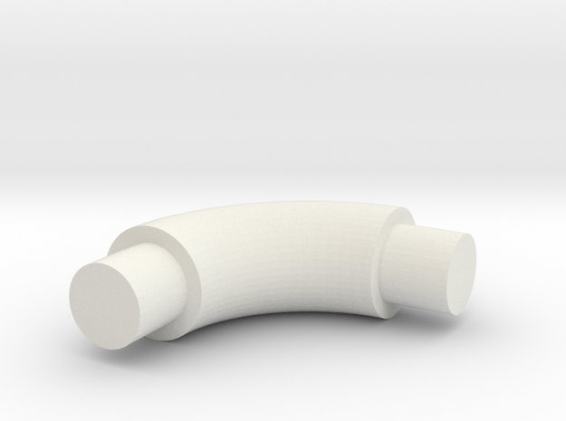 Elbow-4 in White Natural Versatile Plastic